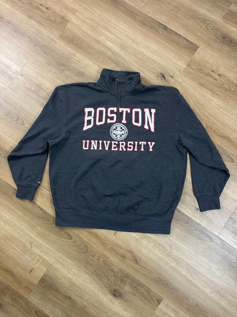 2010 Boston University JanSport Quarter Zip Sweatshirt XL